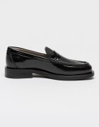 AllSaints Кожени мокасини с овален връх Черен