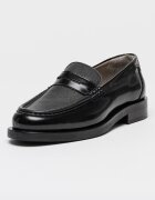 AllSaints Кожени мокасини с овален връх Черен