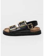 AllSaints Кожени сандали с уголемена тока