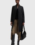 AllSaints Палто с вълна Черен
