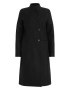 AllSaints Палто с вълна Черен