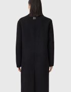 AllSaints Палто с вълна с копчета Черен
