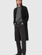 AllSaints Палто с вълна с копчета Черен