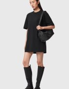 AllSaints Рокля-тениска от органичен памук Черен