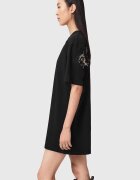 AllSaints Рокля-тениска от органичен памук Черен