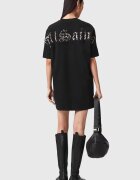 AllSaints Рокля-тениска от органичен памук Черен
