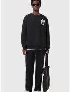 AllSaints Суитшърт Orlando с контрастно лого - Бял/Черен