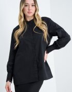 AllSaints Свободна риза с дантела Черен