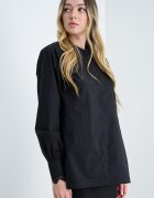 AllSaints Свободна риза с дантела Черен