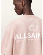 AllSaints Свободна тениска с лого и паднали ръкави