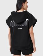 AllSaints Свободно худи с шарка Черен