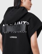 AllSaints Свободно худи с шарка Черен