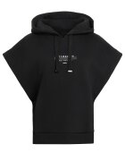 AllSaints Свободно худи с шарка Черен