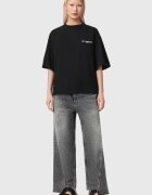 AllSaints Тениска Halis Amelie с принт на гърба Черен