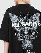 AllSaints Тениска Halis Amelie с принт на гърба Черен