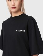 AllSaints Тениска Halis Amelie с принт на гърба Черен
