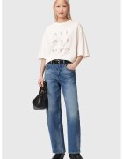 AllSaints Тениска от памук с лого от мъниста