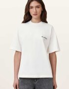 AllSaints Уголемена тениска Underground Etta Tee Бял