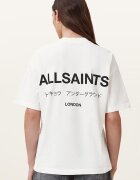 AllSaints Уголемена тениска Underground Etta Tee Бял