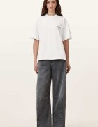 AllSaints Уголемена тениска Underground Etta Tee Бял