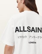 AllSaints Уголемена тениска Underground Etta Tee Бял