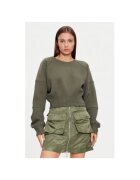 Alpha Industries Дамска блуза - 304543098 - Памук/Полиестер - Зелена