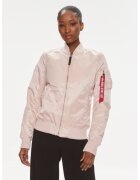 Alpha Industries Дамско бомбър яке - 303299668 - Найлон - Розово