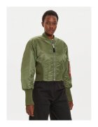 Alpha Industries Дамско яке - 304543722 - Найлон - Зелено
