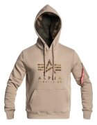 Alpha Industries Мъжки суичър - Памук - Бежово