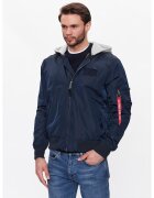 Alpha Industries Мъжко бомбър яке - 302235933 - Найлон - Синьо