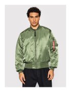 Alpha Industries Мъжко бомбър яке оранжево и зелено - устойчив материал