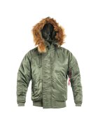 Alpha Industries Мъжко яке с качулка - найлон - Sage Green -