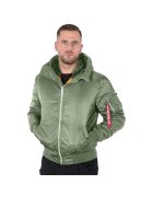 Alpha Industries Яке - MA-1 с качулка - Зелено - 1000гр - Зелен