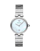 Armani Дамски часовник - Emporio Неръждаема стомана - Кварц - 32 мм - Сребрист