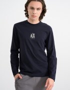 ARMANI EXCHANGE Блуза с лого Ултрамарин синьо