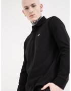 ARMANI EXCHANGE Блуза с яка и бродирано лого - Черен