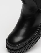 ARMANI EXCHANGE Боти от еко кожа с декоративна каишка Черен