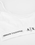 ARMANI EXCHANGE Бралет с лого Бял/Черен