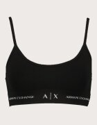ARMANI EXCHANGE Бралет с лого Черен/Мръснобял