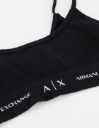 ARMANI EXCHANGE Бралет с лого Черен/Мръснобял