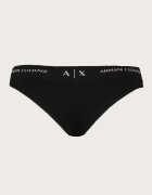 ARMANI EXCHANGE Бразилиана с лого Черен/Мръснобял