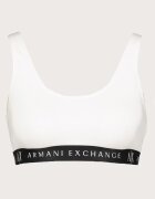 ARMANI EXCHANGE Бюстие с лого Бял/Черен