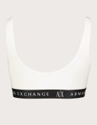 ARMANI EXCHANGE Бюстие с лого Бял/Черен