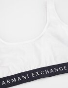 ARMANI EXCHANGE Бюстие с лого Бял/Черен