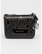 ARMANI EXCHANGE Чанта през рамо с капаче с лого и регулираща се презрамка - Черен