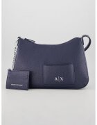 ARMANI EXCHANGE Чанта за рамо от еко кожа и калъф за карти - Индигово синьо
