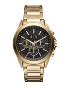 ARMANI EXCHANGE Часовник Drexler с хронометър и метална верижка Златист