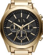 ARMANI EXCHANGE Часовник Drexler с хронометър и метална верижка Златист