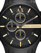 ARMANI EXCHANGE Часовник Hampton от неръждаема стомана с хронограф Черен