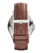 ARMANI EXCHANGE Часовник Hampton с кожена каишка Кафяв